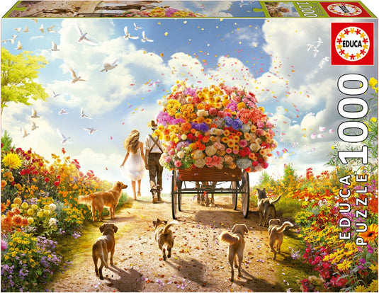 Educa - puzzel - 1000 stuks - bloemenweelde