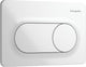 Hansgrohe iframe original s drukplaatvoor dual flush wit