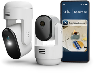 Arlo essential3 ptz set - beveiliging set voor binnen buiten, 2-cam (2k)