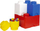 Lego - opbergbox brick set van 4 stuks - polypropyleen - multicolor