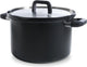 Bk flow cool black soeppan 24cm - 6.5l - zonder pfas-vrije antikleeflaag - inductie kookpan - rvs kookpan - veilig afgietsysteem - ovenbestendig tot 160°c - met deksel - zilver