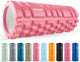 Tunturi yoga grid foam roller - massage roller - foamroller - fitness roller - rose goud - 33cm - incl. gratis fitness app