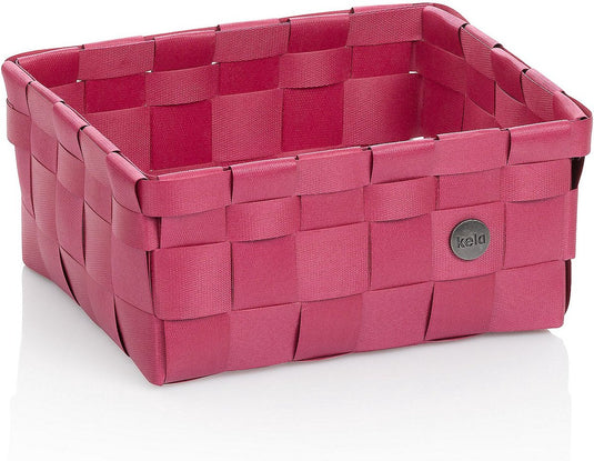 Kela badkamer - neo mand 19x23x10 cm - polypropyleen - roze