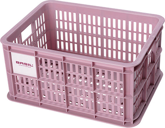 Basil fietskrat S - klein - 17.5 liter - roze