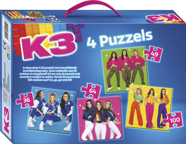K3 4in1 puzzel - sterretjes