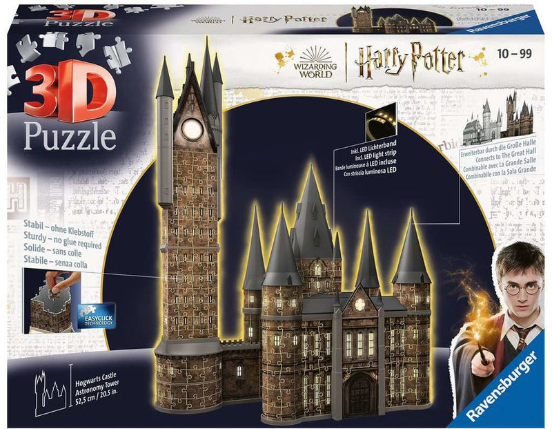 Load image into Gallery viewer, Ravensburger harry potter - hogwarts castle: astronomy tower night edition (626 pieces) 3d puzzel - multicolours
