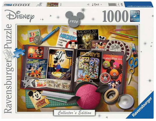Ravensburger puzzel micky maus jahr 1970 - 1000 stukjes disney.