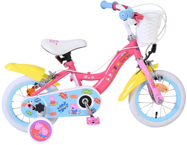 Peppa wutz peppa pig kinderfiets - meisjes - 12 inch - roze - twee handremmen