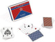 Speelkaarten italy ramino karton rood blauw 110-delig