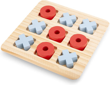 Woet ® houten boter, kaas eieren spel - klassiek tic-tac-toe bordspel voor kinderen - educatief speelgoed - fsc - vanaf 3 jaar