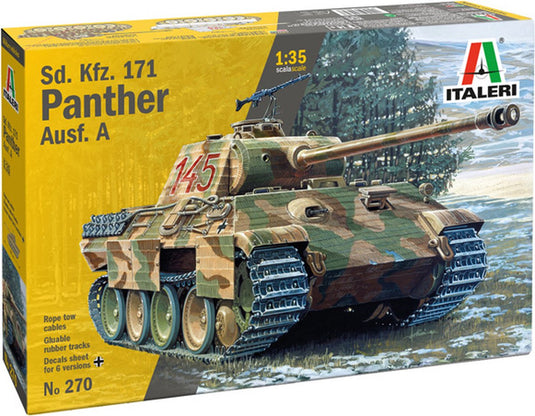 Italeri modelbouwpakket militaire voertuigen - 0270 sd.kfz. 171 panther ausf. a plastic - 1:35 - modelbouw