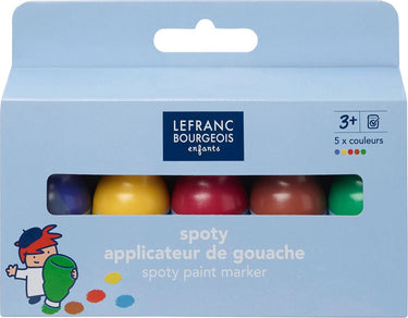 Lefranc bourgeois paris lefranc bourgeois 807251 education spoty paint marker – 5-delige set | gouache markers voor kinderen vanaf 3 jaar | spatvrij wasbaar