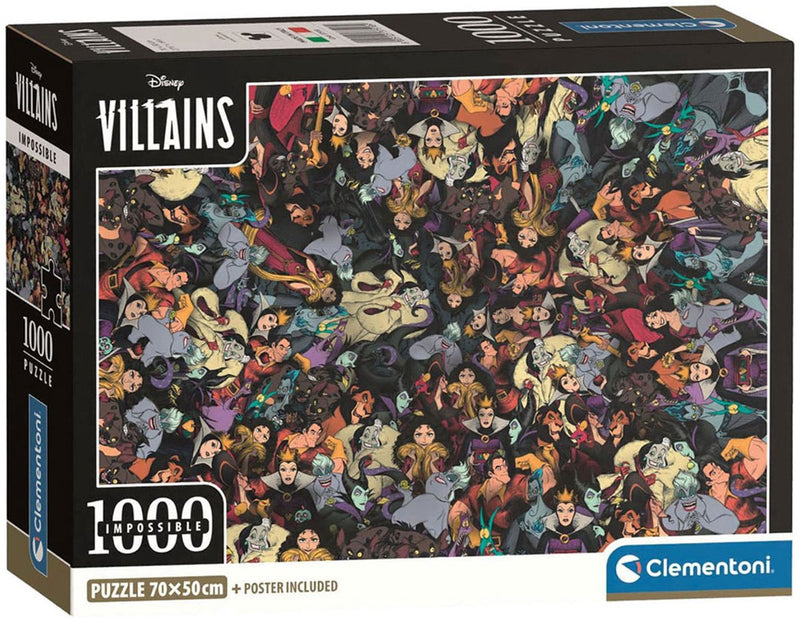 Load image into Gallery viewer, Clementoni legpuzzel disney villains onmogelijk - 1000st.
