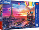 Trefl puzzel 1000 stukjes - mickey en minnie in parijs - premium plus.