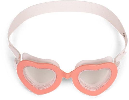 Swim essentials berry sweats hearts goggles