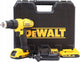 Dewalt dcd771-d2qw accuboormachine 18v + 2x 2.0ah 18v accu's + oplader