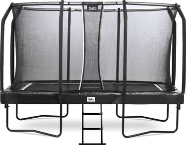 Salta first class - trampoline met veiligheidsnet en ladder - 366 x 214 cm - zwart