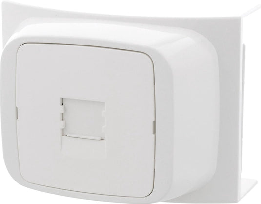 Attema k40 contactdoos – telefoon – 4–polig – rj45 – polarwit