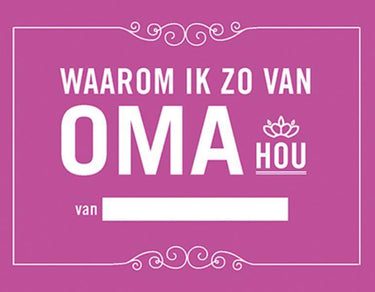 Merkloos sans marque waarom ik zo van oma hou.