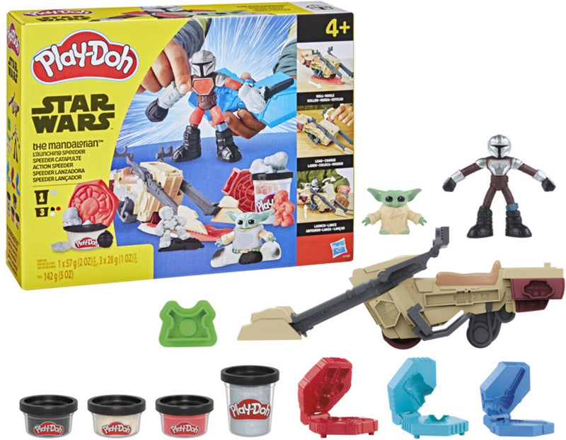 Load image into Gallery viewer, Play-doh star wars the mandelorian speeder - 3 kleipotjes
