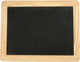 Creativ company krijtbord met houten rand – zwart schoolbord – decoratief krijtbordje – 19x24 cm