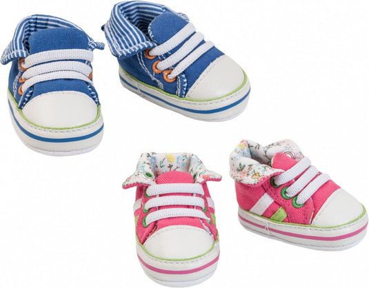 Heless poppenschoenen sneaker meisjes 30-34 cm blauw