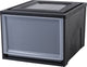 Iris maxi drawer stapellade - 40l - kunststof - zwart transparant