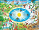 Larsen les saisons de l’année – puzzle – temps et nature – saisons et mois – puzzle éducatif pour enfants – 44 pièces – fabriqué en norvège – pièces extra épaisses de 2,5 mm – plateau avec bord fixe