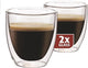 Maxxo kleine espressoglazen - dubbelwandig - 2 stuks