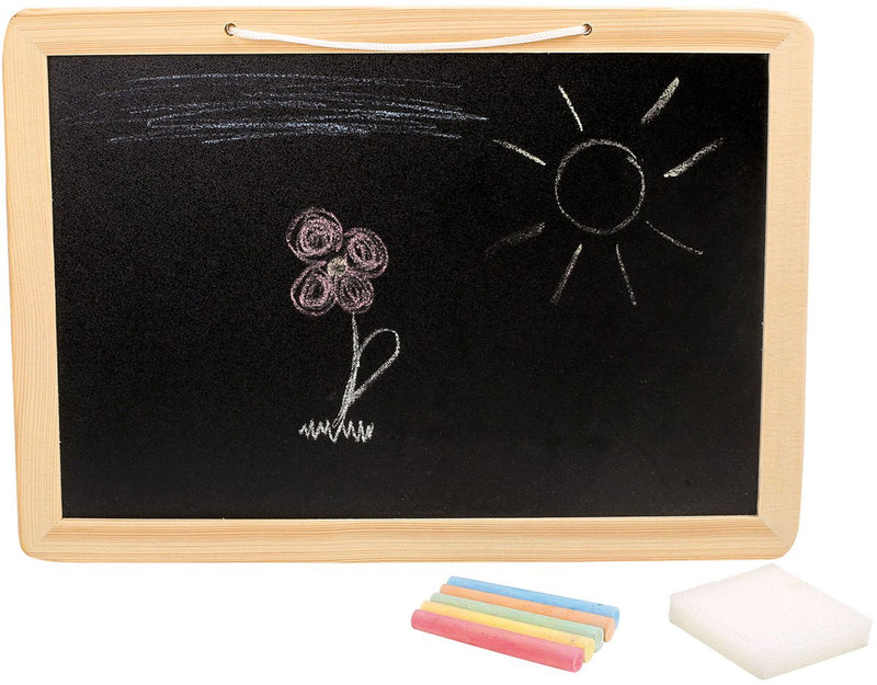 Load image into Gallery viewer, Small foot - houten krijtbord met gekleurde krijtjes, 7dlg.
