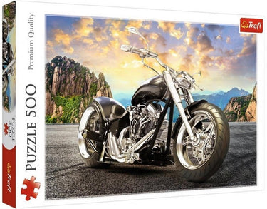 Trefl puzzel zwarte motorfiets 500 stukjes - speelgoed.