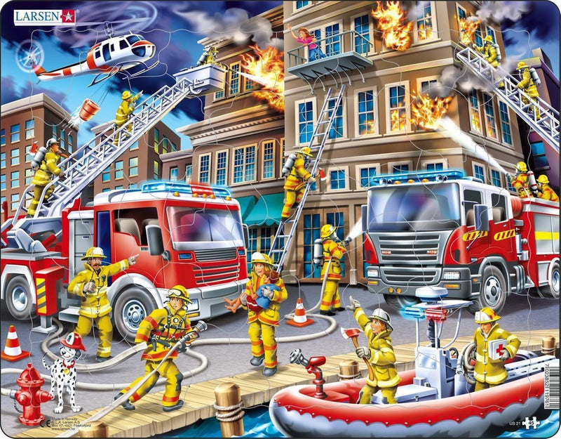 Load image into Gallery viewer, Larsen legpuzzel de brandweermannen, 45st.
