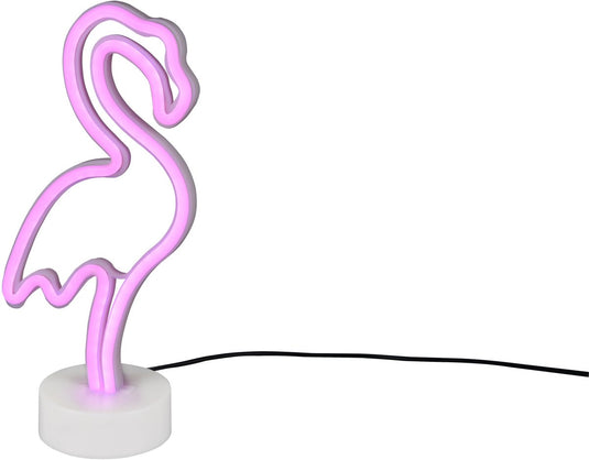 Rl live your light reality flamingo - tafellamp - wit - incl. 1x smd 1,5 w - usb-aansluiting - niet dimbaar - geschikt voor accuvoeding