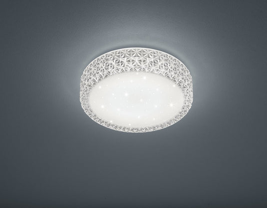 Rl live your light reality pegasus - plafondlamp - wit - incl. 1x smd 12 w - patroon bescherming