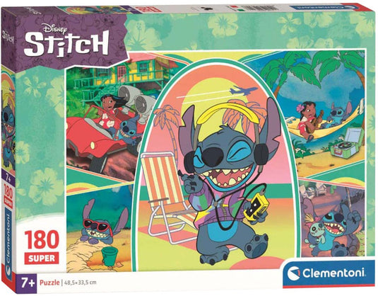 Clementoni - kinderpuzzel - 180 stukjes - super stitch 2025 - puzzel vanaf 7 jaar