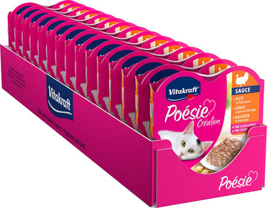 Vitakraft poésie® création kalkoen kaassaus - natvoer - 15x85 gram