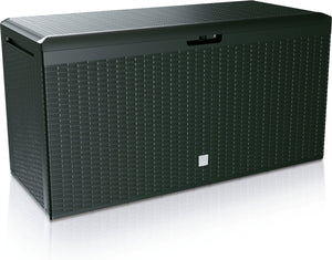 Prosperplast opbergbox - antraciet - kunststof - 290 liter - 114 x 47 x 59 cm
