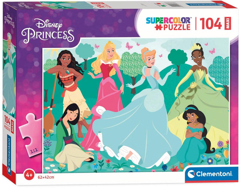 Afbeelding laden in galerijviewer, Clementoni maxi puzzel disney princess, 104st.
