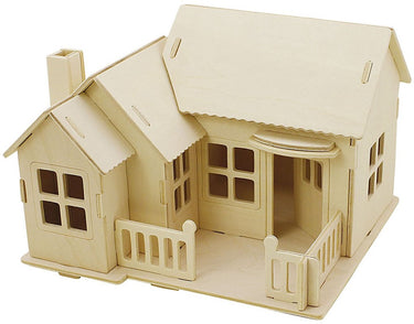 Http: www.cchobby.nl 3d-houten-constructie-set-huis-met-terras-afm-19x17-5x15-1-stuk