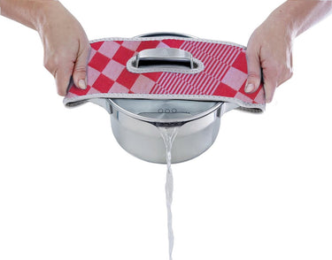 Bk mr. gripper pannenlap - afgiethulp - rood geruit