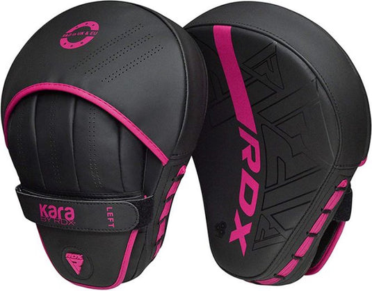 Rdx sports f6 kara focus mitts - stootkussens - bokspads - focus pads - roze - set