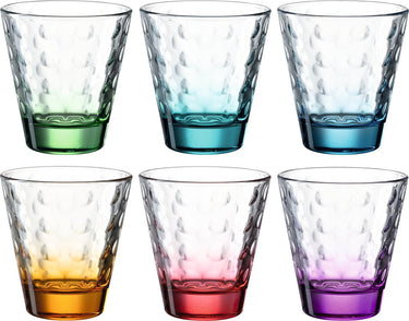 Leonardo optic glazen assorti 215ml - set 6