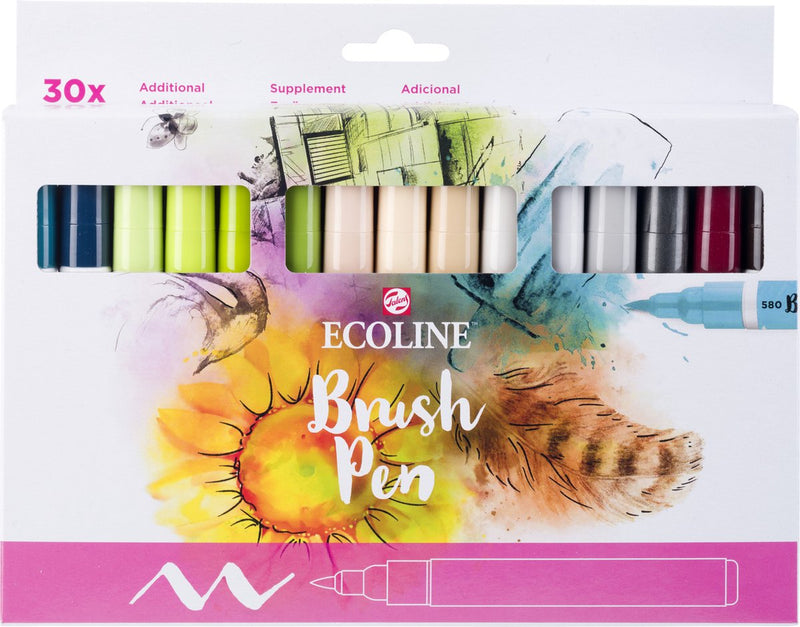 Load image into Gallery viewer, Ecoline brush pen set additional | 30 colours
