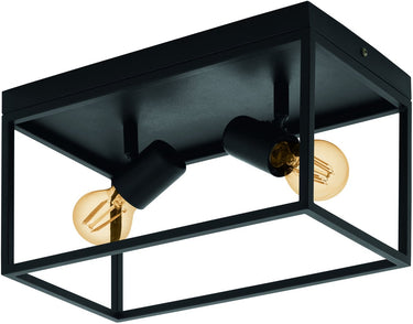 Eglo silentina plafondlamp - e27 - 36 cm - zwart