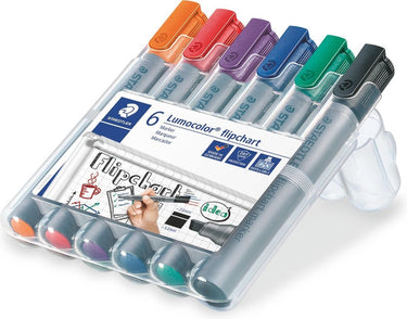 Staedtler lumocolor flipchart marker beitelpunt - box 6 st