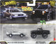 Hot wheels premium car culture set van 2 - back to the future time machine en 1987 toyota pickup truck