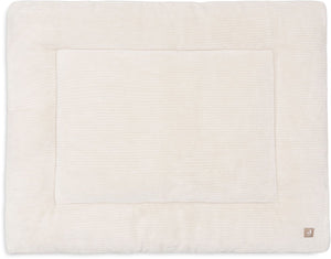 Jollein boxkleed baby - 75x95cm - cloudy rib - polyester - oatmeal