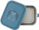 Trixie brooddoos klein - mr. triceratops - rsv lunchbox voor kinderen - makkelijk te openen broodtrommel – blauw– dino