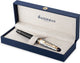 Waterman expert vulpen | metaal en zwarte lak met gouden detail en gebeitelde dop | roestvrijstalen medium penpunt | met geschenkdoos