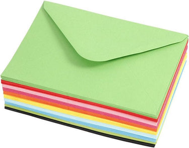 Creativ company https: www.cchobby.nl gekleurde-enveloppen-afmeting-envelop-11-5x16-cm-80-gr-diverse-kleuren-10x10-stuk-1-doos